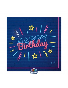 16 TOVAGLIOLI 33X33 HAPPY BIRTHDAY NEON