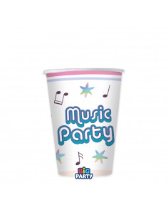 6 Bicchieri carta 250 cc Music Party
