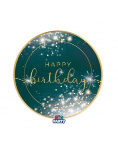 6 PIATTI CARTA 184CM. HAPPY BIRTHDAY GLAMOUR - L'Officina delle