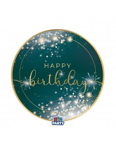6 PIATTI CARTA 24CM. HAPPY BIRTHDAY GLAMOUR