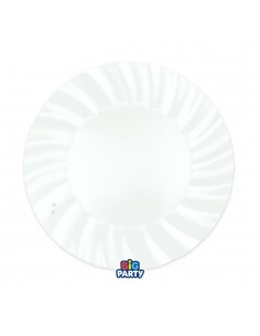 6 PIATTI CARTA 25CM WAVY BIANCO - L'Officina delle feste