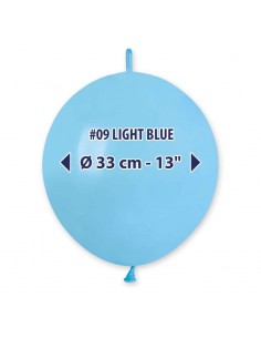 PALLONI LATTICE 13" LINK CELESTE LIGHT BLUE 25PZ - L'Officina