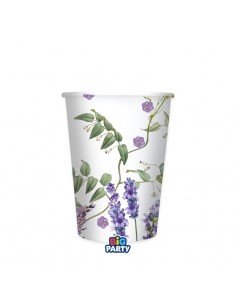 BICCHIERE CARTA 250CC FLOWERS GARDEN 6PZ