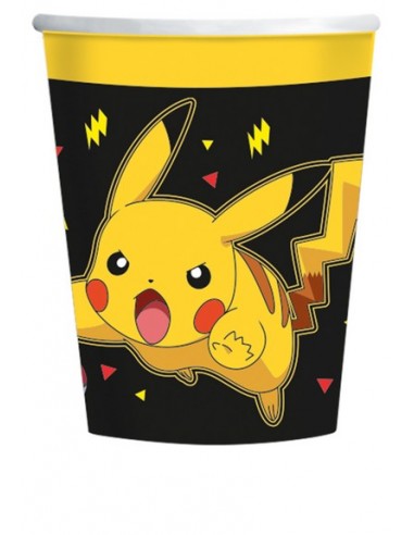 BICCHIERE CARTA 237ML POKEMON 8PZ - L'Officina delle feste