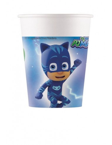 BICCHIERE CARTA 200ML PJ MASKS 8PZ - L'Officina delle feste
