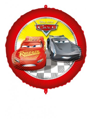 PALLONE MYLAR 18"/45CM CARS CON FILO E PESETTO