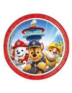 PIATTO CARTA 20CM RESCUE HEROES PAW PATROL 8PZ - L'Officina