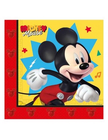 TOVAGLIOLO 33X33CM TOPOLINO MICKEY JUMP INTO FUN 20PZ -