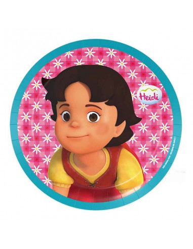 8 PIATTI CARTA HEIDI 18CM - L'Officina delle feste