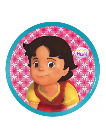 8 PIATTI CARTA HEIDI 18CM - L'Officina delle feste