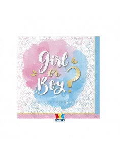 20 TOVAGLIOLINI 25X25 GENDER REVEAL GIRL OR BOY? - L'Officina