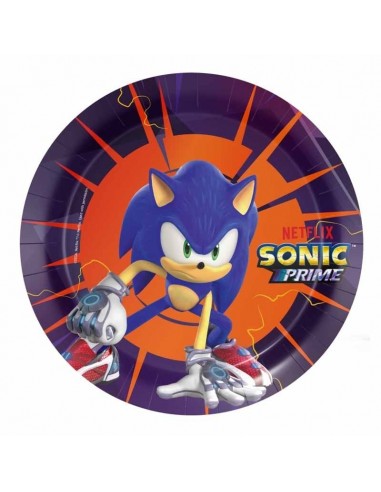 8 PIATTI CARTA 18CM SONIC PRIME - L'Officina delle feste