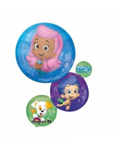 PALLONE MYLAR BUBBLE GUPPIES 55X71CM