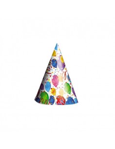 6 CAPPELLINI HAPPY BALLOONS - L'Officina delle feste