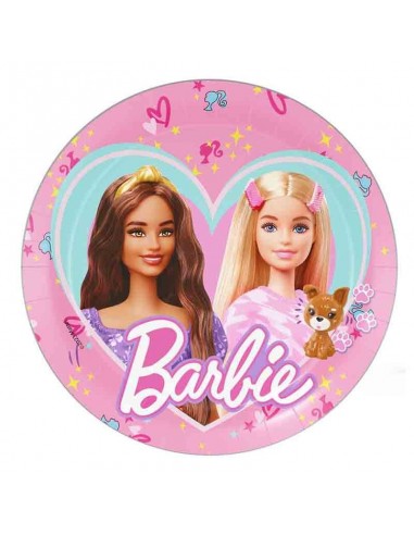 8 PIATTI CARTA 18CM BARBIE