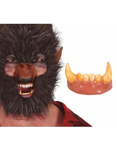 DENTI LUPO MANNARO CON ADESIVO - L'Officina delle feste