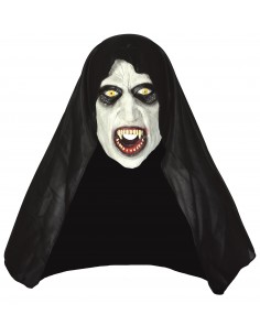 MASCHERA SUORA VAMPIRO CON CAPPUCCIO LATTICE - L'Officina delle