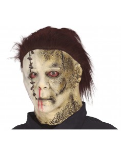 MASCHERA ASSASSINO  IN LATTICE CON CAPELLI
