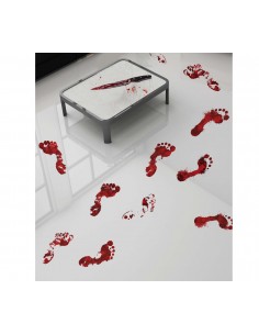 IMPRONTE PIEDI INSANGUINATI ADESIVE CMS - L'Officina delle feste