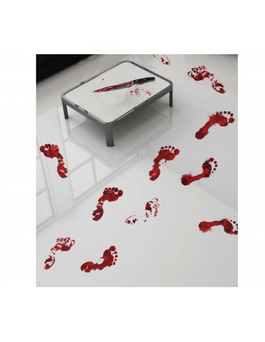 IMPRONTE PIEDI INSANGUINATI ADESIVE CMS