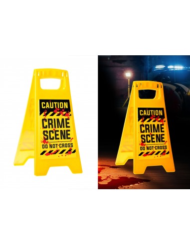 CARTELLO "CAUTION CRIME SCENE" 31X3.5X53 CM