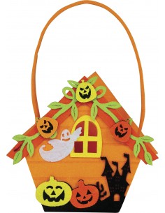 CESTINO PORTA DOLCI CASINA STREGA FELTRO 14 CM - L'Officina