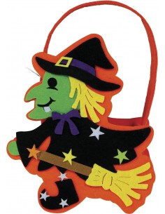 CESTINO PORTA DOLCI STREGA IN FELTRO 18 CM - L'Officina delle