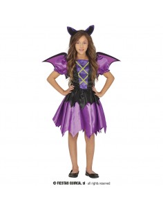 COSTUME PIPISTRELLO VIOLA  BIMBA 5 - 6 ANNI