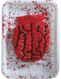 VASSOIO CON CERVELLO 18X13 CM IN PVC - L'Officina delle feste