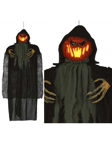 ZUCCA CON TUTA E LUCE DA APPENDERE 120 CM