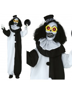SCHELETRO CLOWN LUCE SUONO MOVIMENTO 170 CM - L'Officina delle