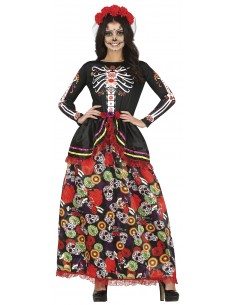 COSTUME DONNA CATRINA DIA DE LOS MUERTOS TG M 40-42