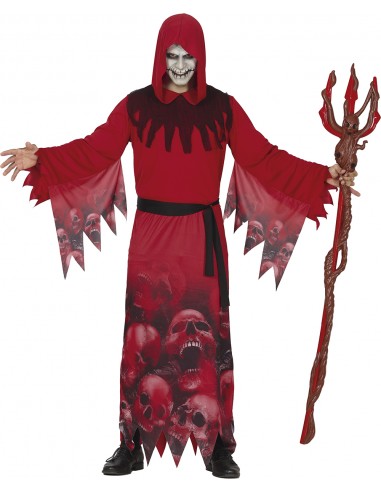 COSTUME UOMO MORTE ROSSA MIETITORE TG. L 50 - 52