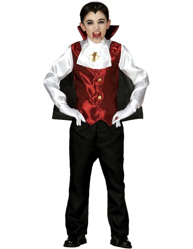COSTUME BIMBO DRACULA VAMPIRO 5 - 6 ANNI