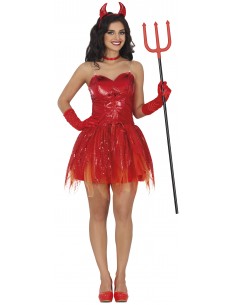 COSTUME DONNA DIAVOLETTA SEXY TG.S 38 - 40 - L'Officina delle