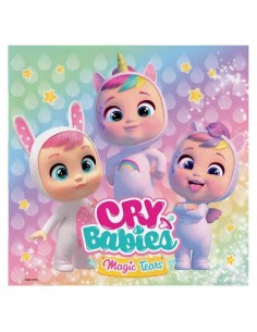20 TOVAGLIOLI 33X33CM CRY BABIES