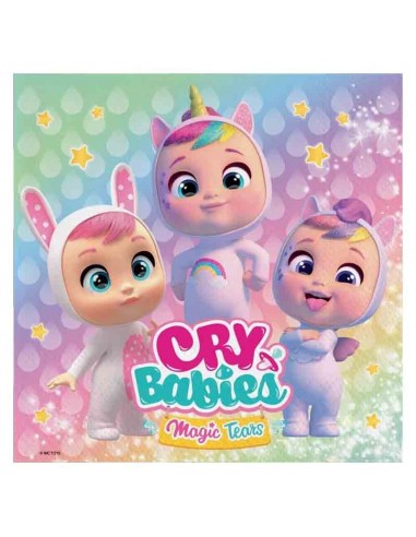 20 TOVAGLIOLI 33X33CM CRY BABIES