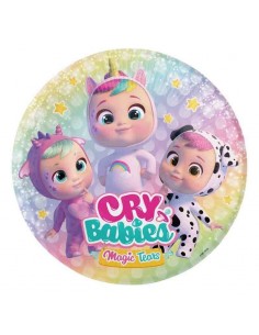 8 PIATTI CARTA 18CM CRY BABIES