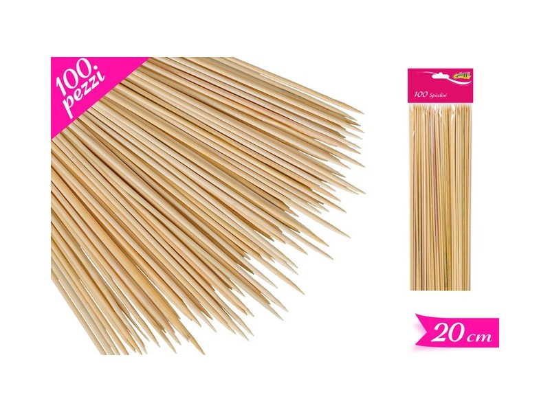 SPIEDINI BAMBOO 100PZ 20CM