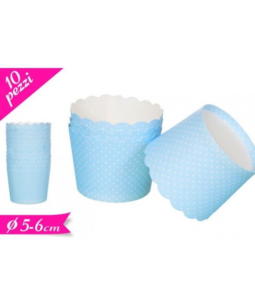 COPPETTE IN CARTA POIS CELESTE 10PZ