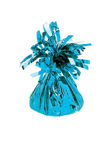 PESO PER PALLONCINI CIUFFO AZZURRO 170GR 6X11CM