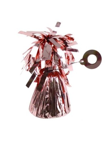 PESO PER PALLONCINI CIUFFO ROSE GOLD 170GR 6X11CM
