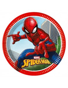 PIATTO CARTA CM. 23 SPIDERMAN  CRIME FIGHTER  PZ. 8