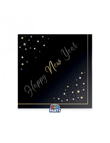 16 TOVAGLIOLI 33X33 HAPPY NEW YEAR STARS...