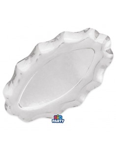 2 RAVIERE WAVY ARGENTO SILVER METAL