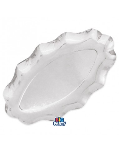 2 RAVIERE WAVY ARGENTO SILVER METAL