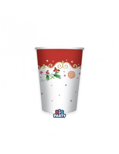 6 BICCHIERI CARTA 250CC CHRISTMAS JINGLE