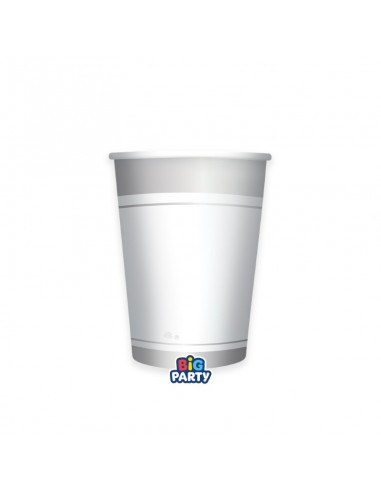 6 BICCHIERI CARTA250CC CLASSIC BIANCO RIGO...