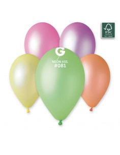 PALLONE LATTICE 12" FLUO ASSORTITI 50PZ