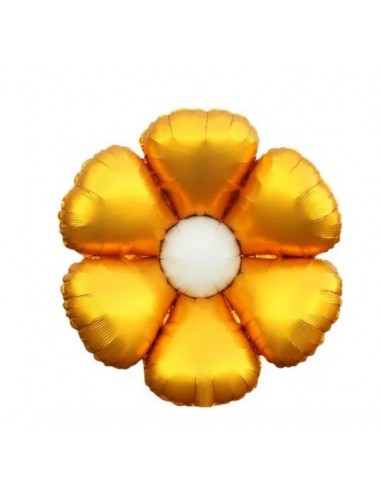 PALLONE MYLAR FIORE MARGHERITA ORO 60X46CM CON...